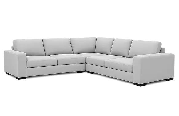 Gray 5-seater L-shaped sectional sofa for sofa cleaning services