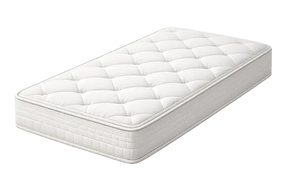 White twin-size pillow-top mattress for mattress cleaning